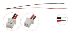 Grossist 2-20 Par Micro JST 1.25mm 2 Pin Hane Hona Kabelkontakt JST PH1.25 mm Jackkontakt Kabellängd 15cm