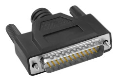 Grossist DB25 Hane/Hona Kontakt D-SUB Adapter 25pin Limmat Hölje Print Line Kontakter