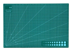 A3 Självläkande skärmattor - Dubbelsidig halkfri yta - Självläkande kvalitet - Skärmatta för hantverk, tyg, quiltning, sömnad, scrapbooking