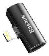 Baseus L46 Adapter Lightning till Dual Lightning, Ladda och Lyssna - Svart