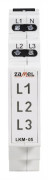 Zamel Matningsindikator 230V AC LED gul/grön/röd TN-nät LKM-05-40 (EXT10000048)