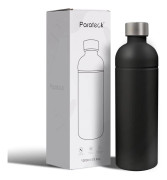 BPA-fri rostfri stålflaska 1L Sodastream-kompatibel svart