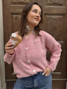 SOFFI SHORT CARDIGAN TRÖJA ROSSA BONBON (SWEET PINK) UNIVERSAL