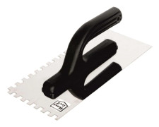 EPM stainless steel notched trowel 380x130mm tooth 8x8 (E-323-0383)