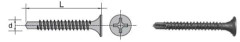 Fosfaterad självborrande skruv med skålhuvud 3,5*45mm - FTWS 3,9*45