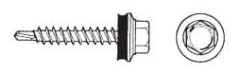 SJÄLVBORRANDE SKRUV 4,8*55MM RAL 3011 - 5 STO - WSB 55 3011