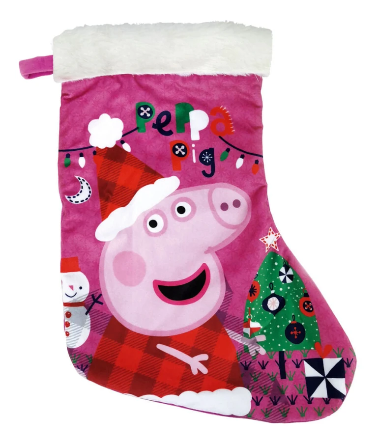 Christmas Stocking Peppa Pig Cosy corner 42 cm Polyester