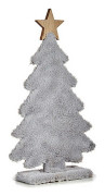 Julgran Stjärna Fleece 21 x 36 x 7 cm Grå