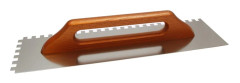 Murslev i rostfritt stål med trähandtag 130*480mm, tänder, 6 st - E-313-8482