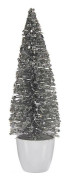 Julgran Medium Silvrig Vit Plast (10 x 33 x 10 cm)