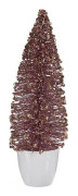 Julgran Medium 10 x 33 x 10 cm Rosa Gyllene