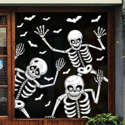 Halloween Fönsterdekorationer Halloween Skelett Fönsterdekorationer Halloween Fönsterdekorationer-lingling}