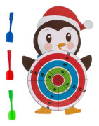 Jultomten pingvin darttavla mix