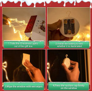 3 st LED Juldekorationsljus, Batteridrivna Julhänge för Fönster Varmvitt Ljus Julgran Partydekoration Färgljus{hw}