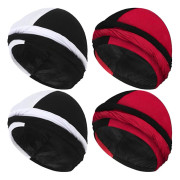 4 st Turbans för män Satinfodrade turbans Durags Vintage