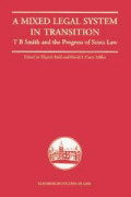 A Mixed Legal System in Transition