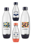 Set med 4 flaskor till SODASTREAM fuse diskmaskinskolsyra 2x1L 2x0,5L