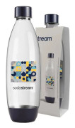 SODASTREAM FLASKA 1L BLÅ GEOMETRI