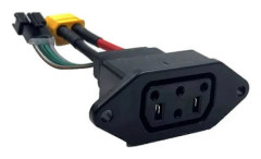 För Super Soco Litiumbatteri Kontakt Laddare Uttag Linje Cirkulär Linje för Super Soco Tc Ts Tsx (FMY) A As Shown