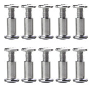 10 st M6 x 20 mm Skruvar Bältesspännen Fästbultar Fästelement Möbel Läderfästen Lädersadlar för 8 mm Håldiameter