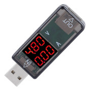 USB-testare Färg LCD Voltmeter Amperemeter Multimeter Laddare Effektmätare