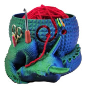 Fantasy Dragon Egg Crochet Bowl Anti-tangle Yarn Holder Embroidery Accessories Green Green