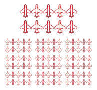 100 Pcs Airplane Shaped Paper Clips - Cute Non-Slip Multifunctional Paper Clips for Office Organization
