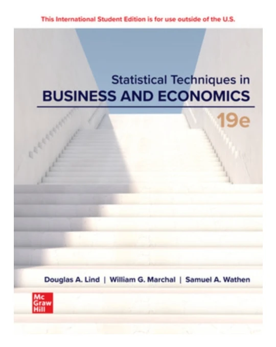 Statistical Techniques in Business and Economics ISE