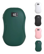 Handvärmare Uppladdningsbara, Elektriska Handvärmare, 2 i 1 Återanvändbara Elektriska Bärbara Fickvärmare USB 6000mAh Power Bank Grön