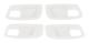 4 pcs Car Interior Door Handle Bowl Cover Trim for Charger 2011-2021 Interior Accessories, White