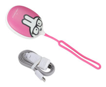 Bärbar Söt Djurmönstrad USB-laddande Handvärmare LED-lampa för Hemmakontor Koe