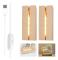 LED-ljusdisplaybas, 2-pack LED-träbas, USB-ljusbasprydnader för DIY-akrylplattor Plexiglas Frostat glas Glasplatta Kristallkonst