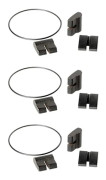 3x Cykel 3-klicks servicekit Metall Cykelklick Fjäder Cykel spärrhake Torn Fulcrum För Mountain Road B