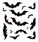 Halloween Fladdermus Spindel Avtagbar Fönsterdekal Väggdekal Hem Temafest Dekor