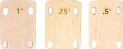 [xin]3 st gitarrhals shims bult-on hals platta för gitarr och bas reparation 0,25, 0,5 och 1 grad Guit