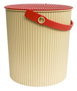 Hink med lock 20L, Omnioutil, Beige/Röd