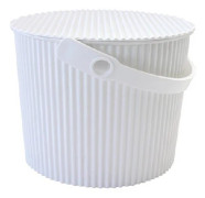 Hink med lock 10L, Omnioutil, Vit