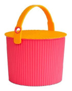 Hink med lock 10L, Omnioutil, Cerise/Orange