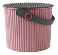 Hink med lock 4L, Omnioutil, Rosa/Grå