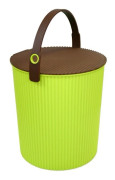 Hink med lock 20L, Omnioutil, Grön/Brun