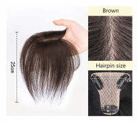 Falsk Lugg 3D Fransk Lugg BRUN brun brown