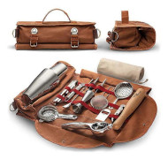Bartenderkit i canvas, axelväska för förvaring av bartendertillbehör, stöttåligt bartenderkit, kaffe_jarx