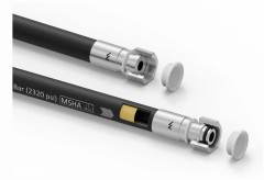 Slät hydraulslang med tätning - 160 bar gänga M22x1,5 rak kon/rak platt L-500mm DN12-1SN 16,0MPa Waryński