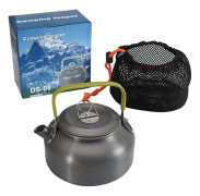 Utomhus Camping Vandring Vattenkokare Kaffekanna 0,8L Aluminium Portabel Tekanna Vattenkokare