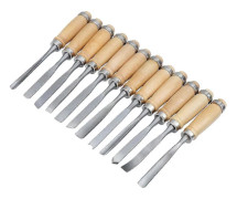 Träsnideri Hand Mejsel Set, Träbearbetningsjärn Verktyg 12 I 1
