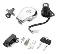 Motorcykel Tändningslås Bränsletanklock Sadel Lås Nycklar kompatibel Yamaha Virago Xv535 Xv250 Xv125-C
