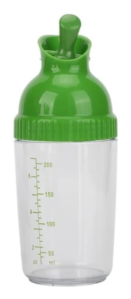 Hililand 200ml BPA-fri Läcksäker Salladsdressing Shaker Behållare med Lock