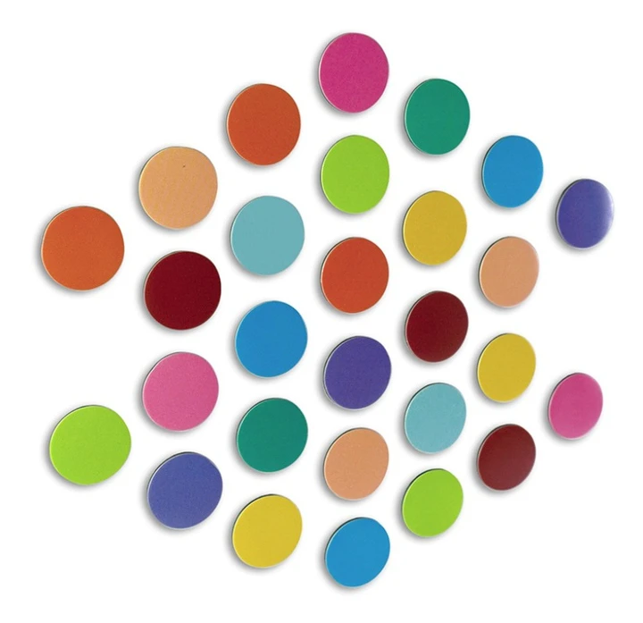 Självhäftande magnetpunkter 28-pack, Multicolor