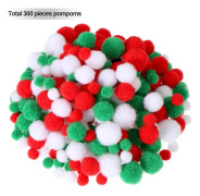 300 Stycken Pom Pom Mix Fluffiga Pom Bollar Pom Poms Små Cr