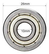 10 st Spårkullager Skateboardkullager 6000ZZ 6000ZZ 10x26x8mm